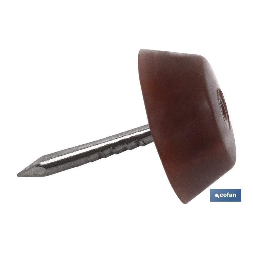 BL 6 UDS TOPE DE SILLA GRANDE MARRÓN (PACK: 10 UDS)