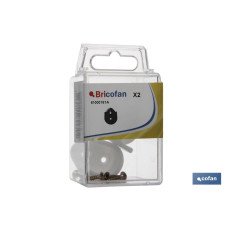 BL 2 UDS SOPORTE BARRA ARMARIO MARRÓN (PACK: 10 UDS)