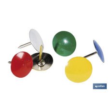 BLÍSTER DE 35 UDS. CHINCHETAS DE COLOR BLANCO VENTA UNITARIA (PACK: 1 UDS)