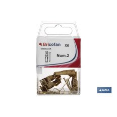 BLÍSTER DE 8 UDS. GANCHO CUELGACUADROS Nº 0 VENTA UNITARIA (PACK: 1 UDS)