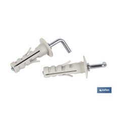 BLÍSTER DE 2 UDS. TACO DE NYLON CON ALCAYATA 5X45 VENTA UNITARIA (PACK: 1 UDS)