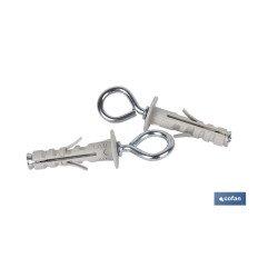 BLÍSTER DE 2 UDS. TACO DE NYLON CON ARGOLLA 4X40 VENTA UNITARIA (PACK: 1 UDS)
