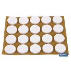 BLÍSTER DE 2X6 UDS. FIELTRO REDONDO BLANCO 27X3 MM VENTA UNITARIA (PACK: 1 UDS)