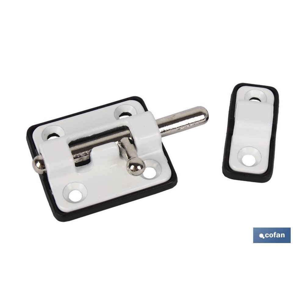 PASADOR CON BASE DE PLÁSTICO BLANCO 50 MM VENTA UNITARIA (PACK: 1 UDS)