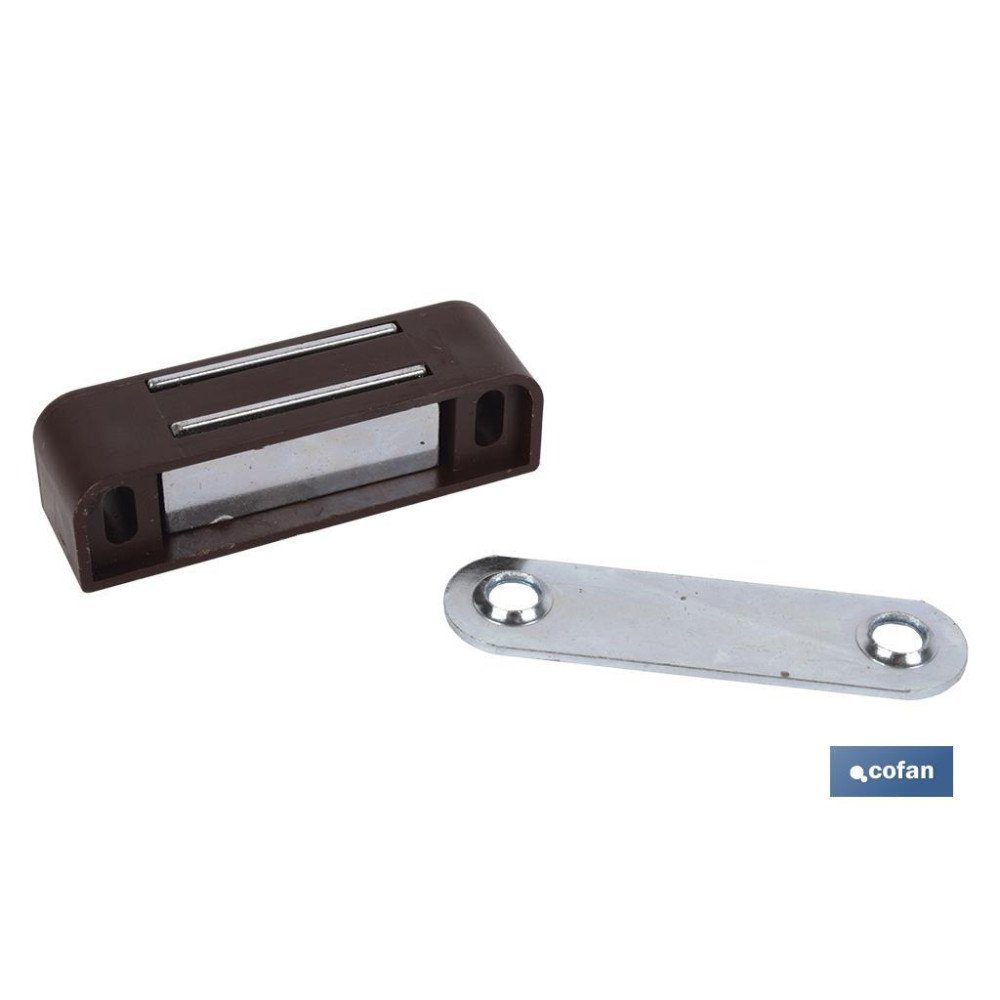 2 CIERRES MAGNETICO MARRON (PACK: 12 UDS)