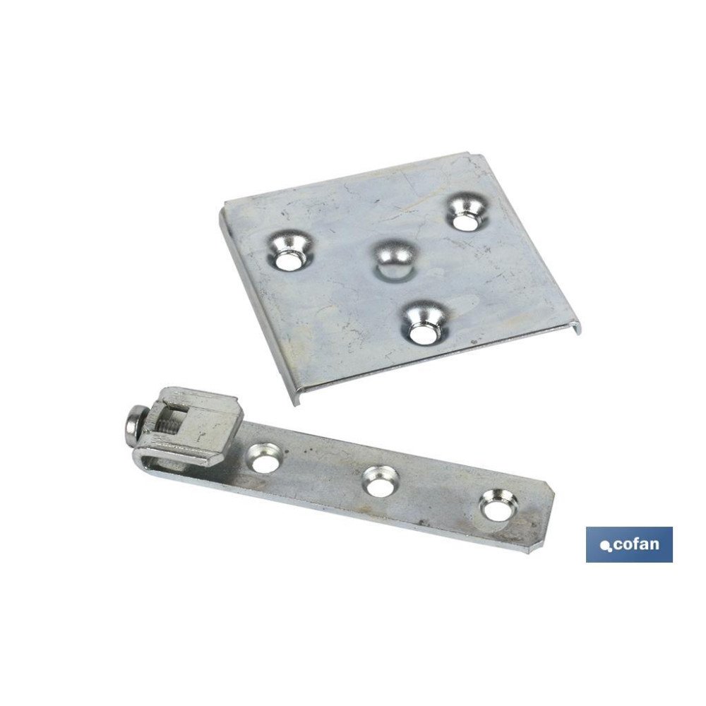 2 UDS. COLGADOR DE ARMARIO ZINCADO 53 MM VENTA UNITARIA (PACK: 1 UDS)