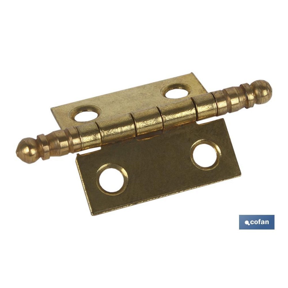 2 UDS BISAGRA HIERRO LATON FIN ALTO 35 X 30 (PACK: 12 UDS)