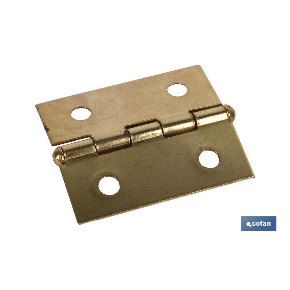 2 UDS. BISAGRA DE HIERRO LATONADO 35X30 VENTA UNITARIA (PACK: 1 UDS)