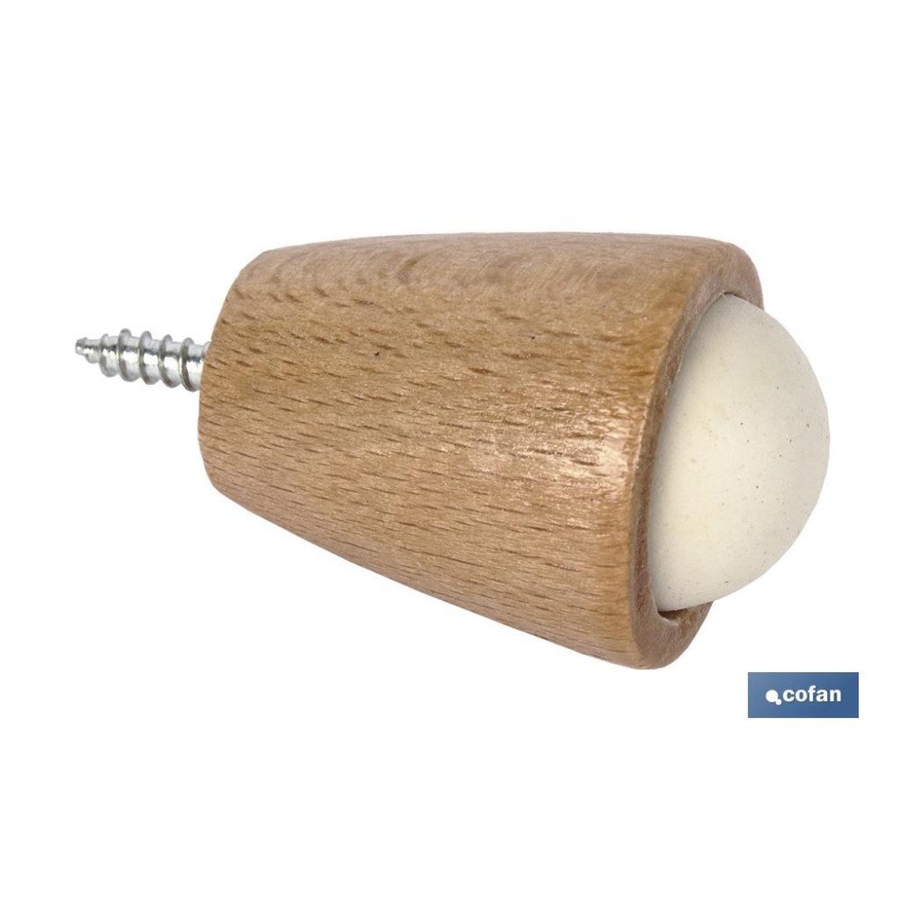 TOPE PUERTA MADERA 40MM (PACK: 12 UDS)