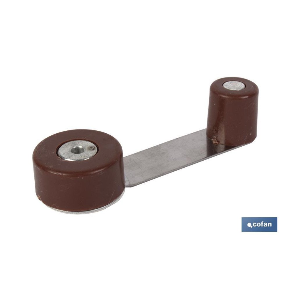 TOPE RETENEDOR GIRATORIO MARRON (PACK: 12 UDS)
