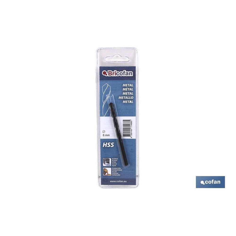 BL 1 UDS HSS DIN338N BRICOFAN 12 mm (PACK: 1 UDS)