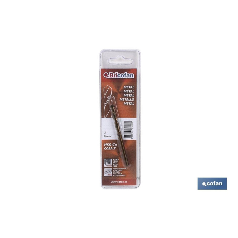 BL 1 UDS BROCA HSSCO DIN338 BRICOFAN 5,5 mm (PACK: 1 UDS)