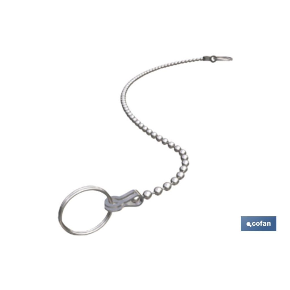 CADENA CON DOS ANILLAS 250 MM (PACK: 1 UDS)