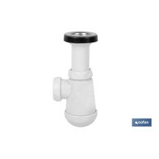SIFÓN BOTELLA CON SALIDA Ø32-40 Y RACOR 1 1/2 (PACK: 1 UDS)