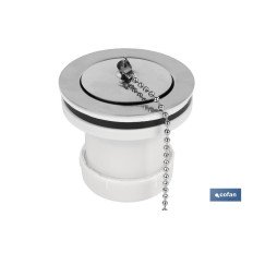 VÁLVULA LAVABO-BIDÉ 1 1/2 X 70 TAPÓN METÁLICO (PACK: 1 UDS)