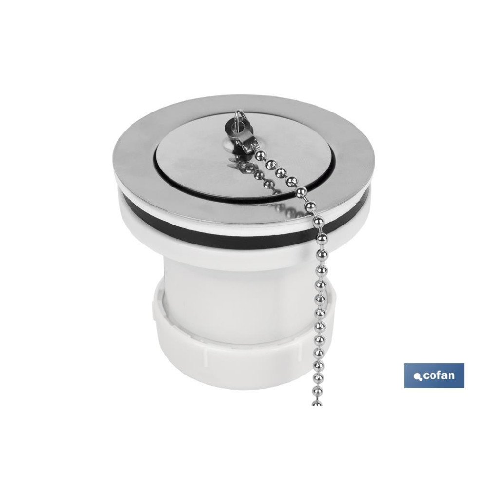 VÁLVULA LAVABO-BIDÉ 1 1/2 X 70 TAPÓN METÁLICO (PACK: 1 UDS)