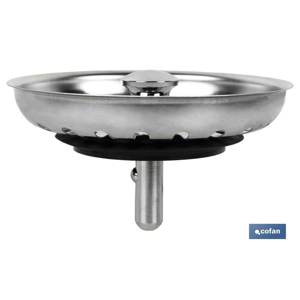 REJILLA FILTRO CESTA DESAGÜE PASADOR PLASTICO Ø80 MM (PACK: 1 UDS)