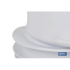 MANGUITO DE CONEXIÓN EXCÉNTRICO PARA INODORO Ø110 MM (PACK: 1 UDS)