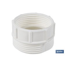 ADAPTADOR CONVERTIDOR 1 1/2 MACHO - 1 1/4 HEMBRA PARA TUBO FLEXIBLE (PACK: 1 UDS)