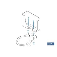 SET 2 PCS TORNILLOS FIJACIÓN TAZA-CISTERNA 6 X 90 (PACK: 1 UDS)