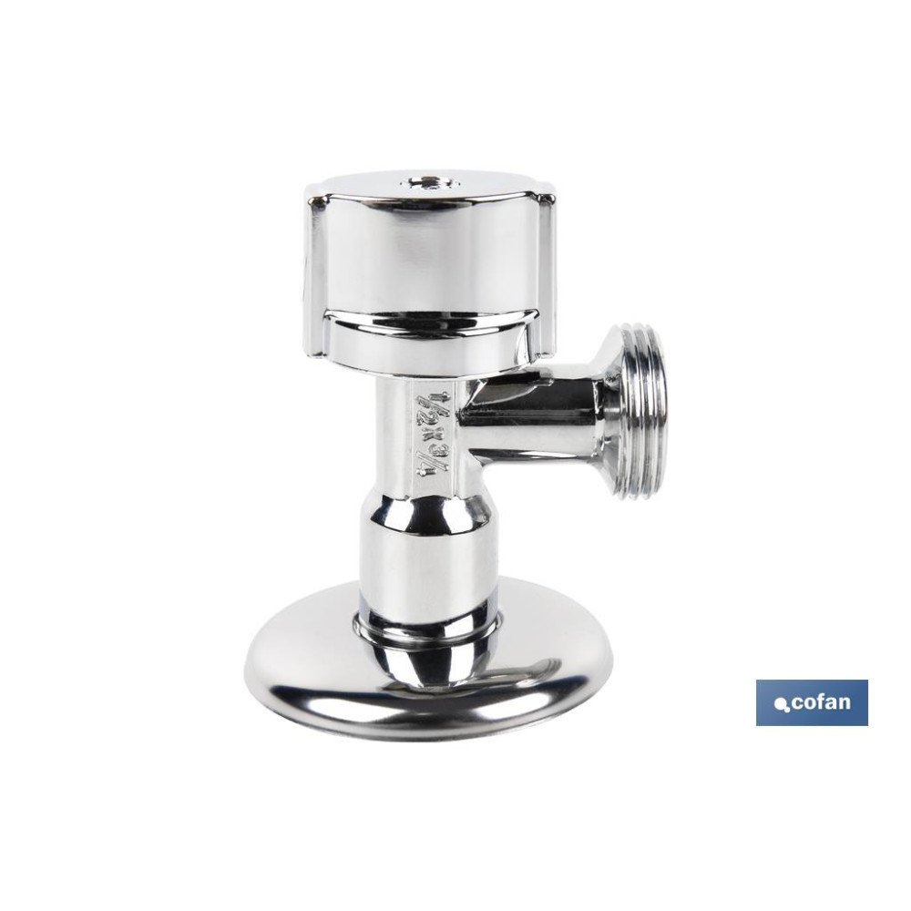 VÁLVULA DE ESCUADRA 1/2 X 3/4 VOLANTE GRANDE (PACK: 1 UDS)