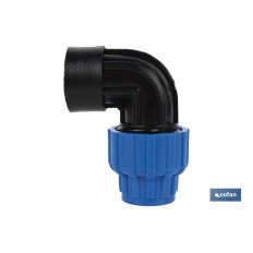 CODO 90° ROSCA HEMBRA PP PN16 20 X 1/2  VENTA UNITARIA (PACK: 1 UDS)