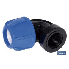 CODO 90° ROSCA HEMBRA PP PN16 75 X 3 (PACK: 3 UDS)