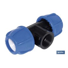 TE 90° ROSCA HEMBRA PP PN16 40 X 1 X 40 (PACK: 10 UDS)