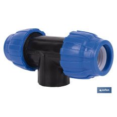 TE 90° ROSCA HEMBRA PP PN16 40 X 1 X 40 (PACK: 10 UDS)