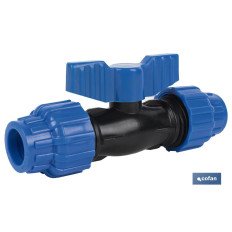 VÁLVULA DE BOLA PP PN16 32 X 32  VENTA UNITARIA (PACK: 1 UDS)