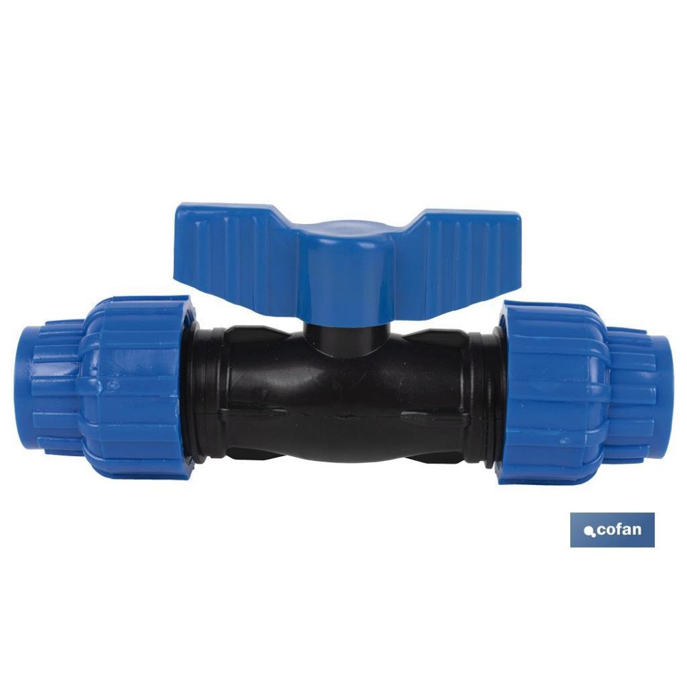 VÁLVULA DE BOLA PP PN16 40 X 40 (PACK: 5 UDS)