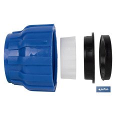 VÁLVULA DE BOLA PP PN16 63 X 63  VENTA UNITARIA (PACK: 1 UDS)