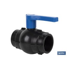 VÁLVULA DE BOLA ROSCA H-H PP PN16 1 X 1 VENTA UNITARIA (PACK: 1 UDS)