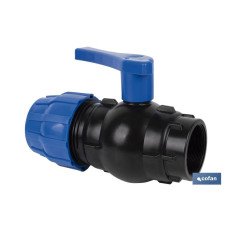 ENLACE VÁLVULA DE BOLA ROSCA HEMBRA PP PN16 32 X 1 VENTA UNITARIA (PACK: 1 UDS)
