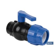 ENLACE VÁLVULA DE BOLA ROSCA HEMBRA PP PN16 40 X 1 1/4 VENTA UNITARIA (PACK: 1 UDS)