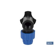 CODO 90° GRIFO ROSCA HEMBRA PP PN16 20 X 1/2 VENTA UNITARIA (PACK: 1 UDS)