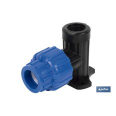 CODO 90° GRIFO ROSCA HEMBRA PP PN16 20 X 3/4 (PACK: 10 UDS)