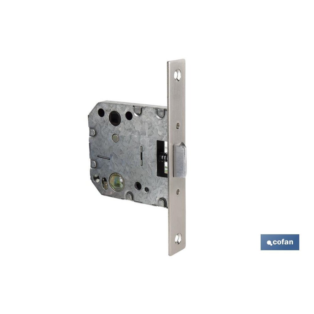 PICAPORTE DE EMBUTIR CUADRADO DE NÍQUEL D47 E50 (PUERTAS DE MADERA) VENTA UNITARIA (PACK: 1 UDS)