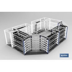 MARCO INTERMEDIO MOSTRADOR SENCILLO 525x920mm (PACK: 1 UDS)
