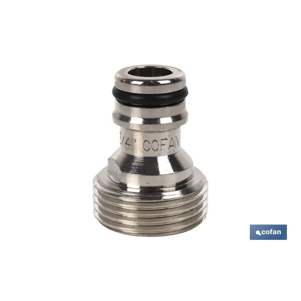 ADAPTADOR LATÓN ROSCA MACHO 3/4 (PACK: 1 UDS)