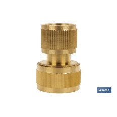 CONECTOR MANGUERA LATÓN 3/4 (19 mm) (PACK: 1 UDS)
