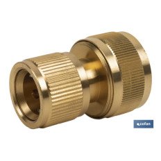 CONECTOR MANGUERA LATÓN 3/4 (19 mm) (PACK: 1 UDS)