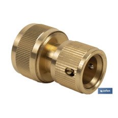 CONECTOR MANGUERA LATÓN 3/4 (19 mm) (PACK: 1 UDS)