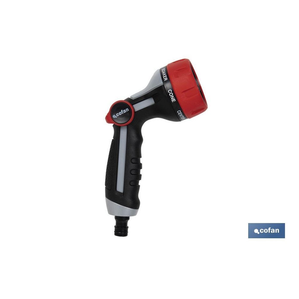 PISTOLA DE RIEGO 7 POSICIONES CON CONTROL DE CAUDAL EN EL PULGAR (PACK: 1 UDS)