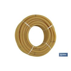 ROLLO DE TUBO DE ASPIRACIÓN ESPIRAL AMARILLO Ø30 MM 25 M (PACK: 1 UDS)