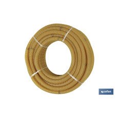 ROLLO DE TUBO DE ASPIRACION ESPIRAL AMARILLO Ø60mm 25m (PACK: 1 UDS)