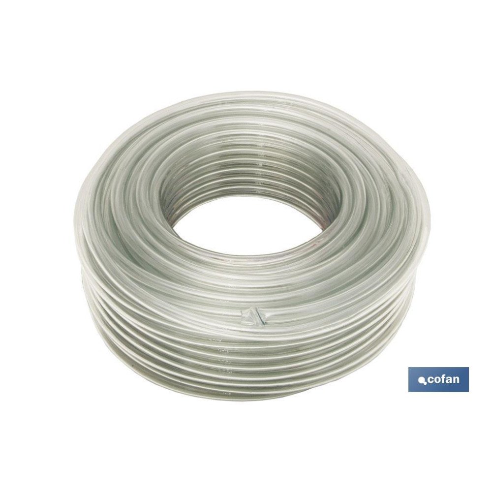 MANGUERA PVC MONOCAPA CRISTAL 18x24mm/50m (PACK: 1 UDS)