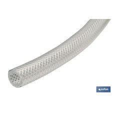 MANGUERA PVC CRISTAL C/REFUERZO 10x16mm/50m (PACK: 1 UDS)