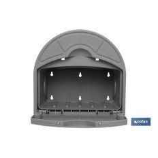SOPORTE PARED PARA MANGUERA CON CAJÓN (PACK: 1 UDS)