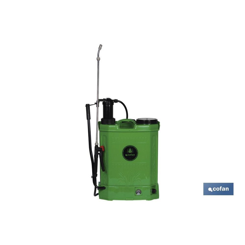 PULVERIZADOR DE ESPALDA 16 L DUAL- ELECTRICO/MANUAL (PACK: 1 UDS)